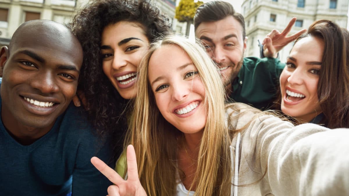 Teeth whitening patients outside Washington MI cosmetic dentist